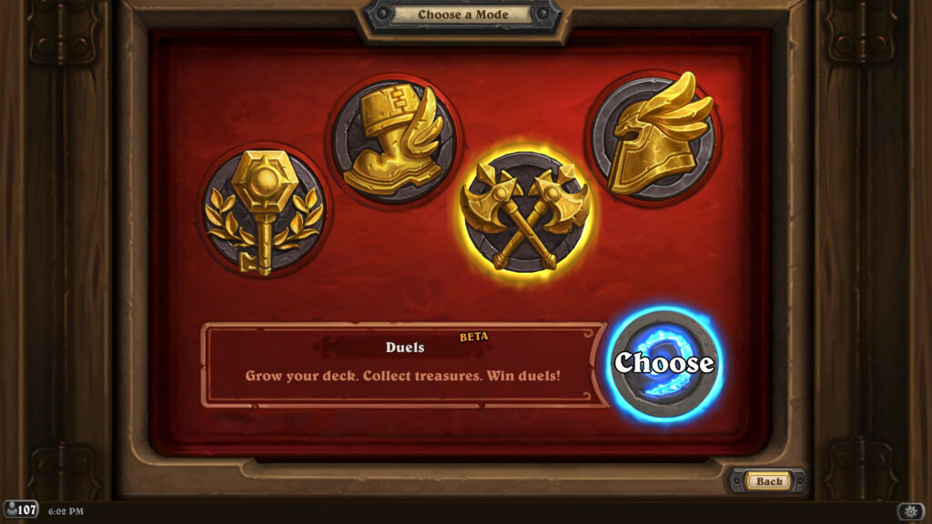 The Duels game mode in Hearthstone