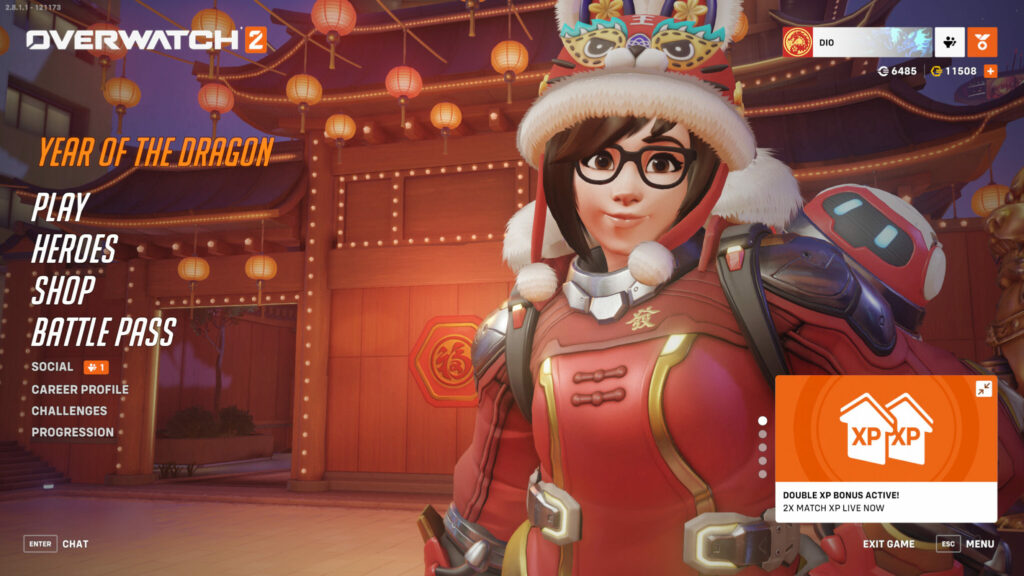 The Overwatch 2 double XP weekend is happening at the same time as the game's Year of the Dragon event