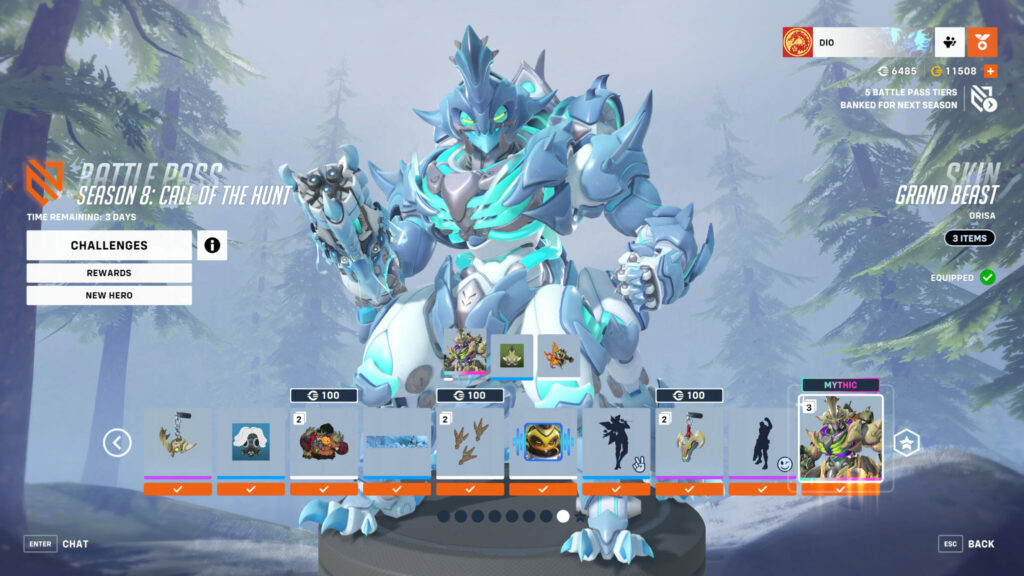 Mythic Orisa skin screenshot