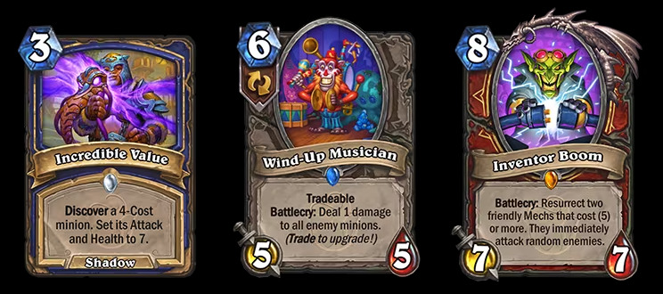 Hearthstone Whizbang's Workshop expansion cards
