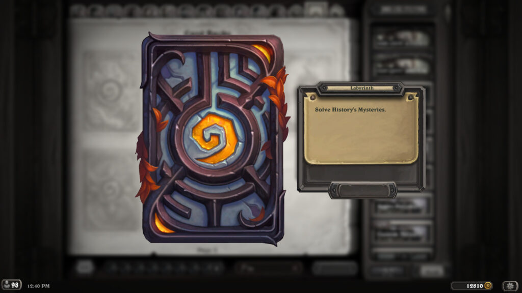 Hearthstone mystery puzzle reward