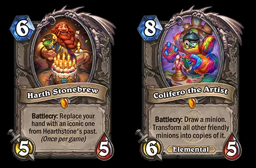 Harth Stonebrew and Colifero the Artist in Hearthstone