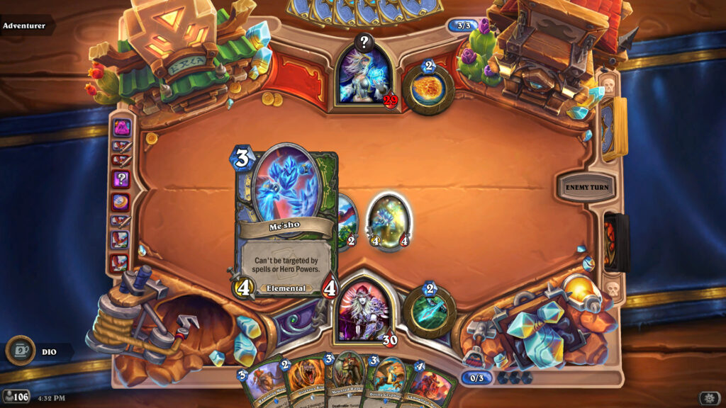 Me'sho was summoned with the Elemental Companion spell 