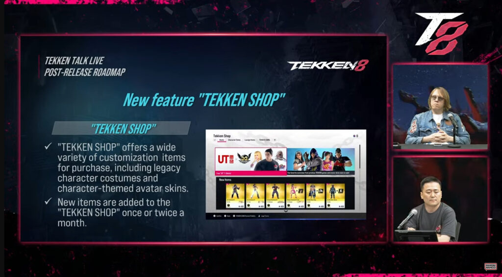 Tekken Shop information 