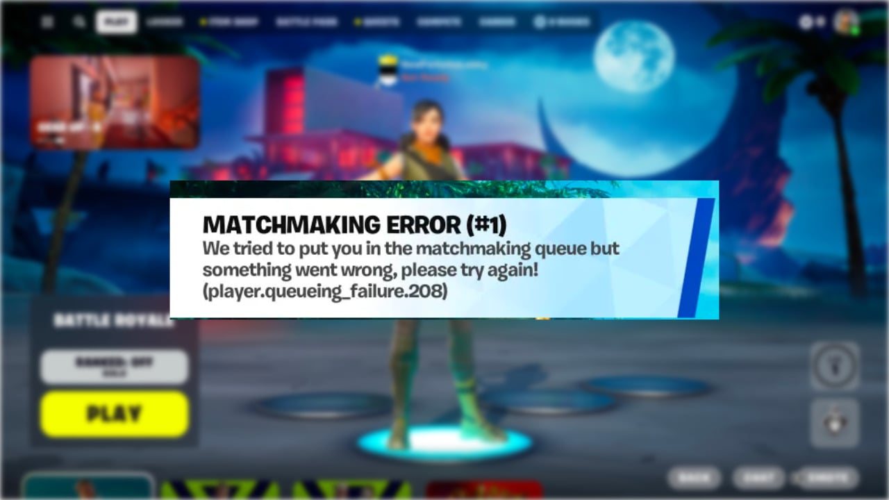 Fortnite Matchmaking Error #1: How to fix it