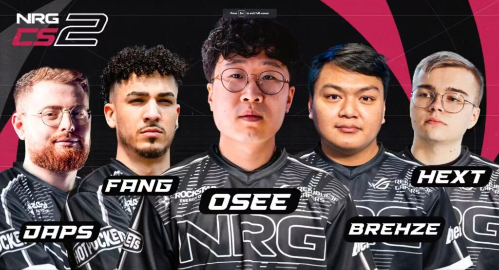 NRG replace Rocket in the CS2 Americas RMR