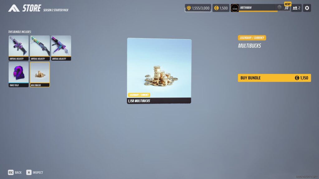 A bundle of 1150 Multibucks.