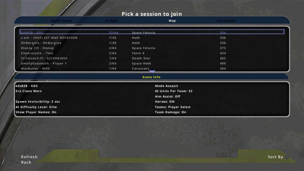 Host or Join Star Wars Battlefront Classic Collection