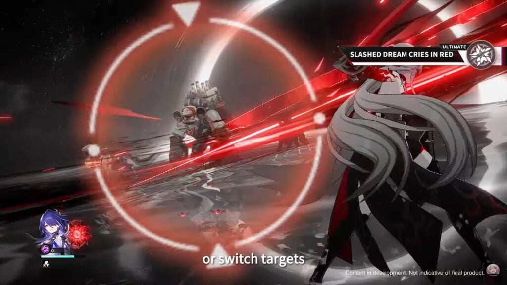 Acheron performing her ultimate in Honkai Star Rail