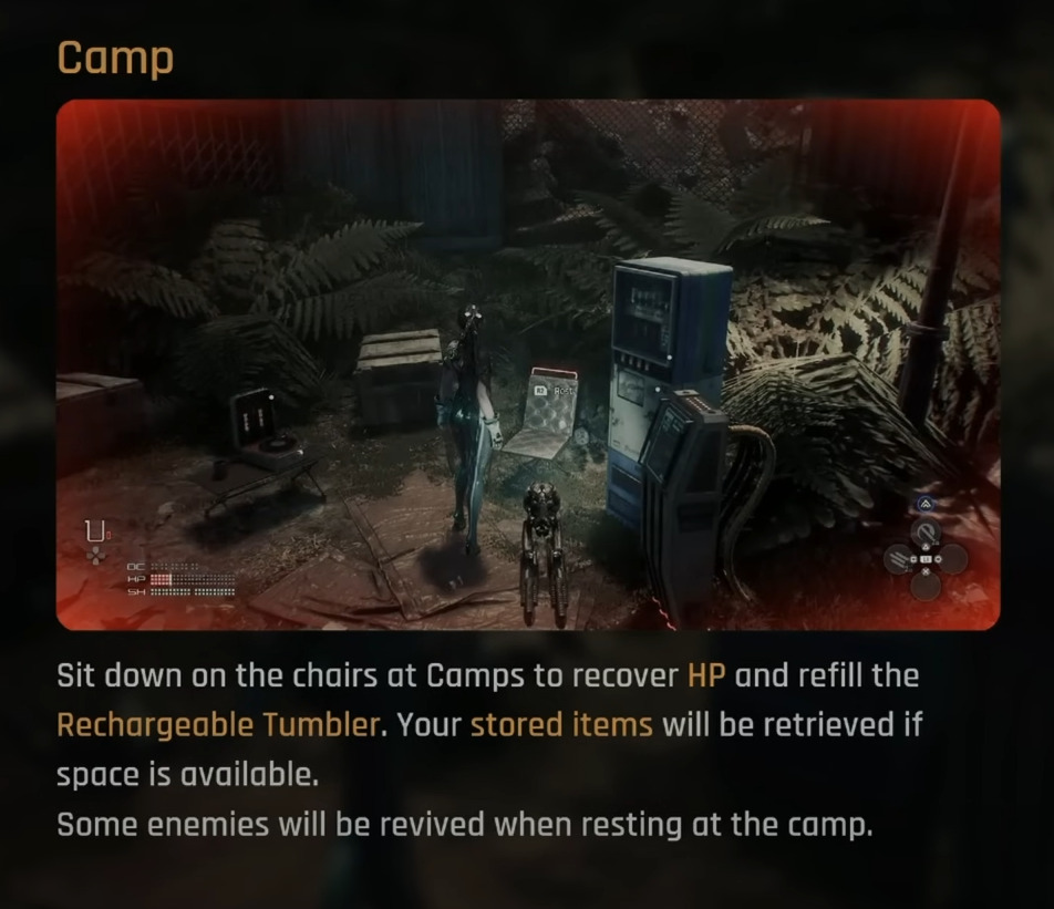 Camps in Stellar Blade