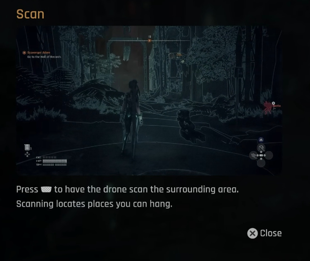 Eve scanning with a drone