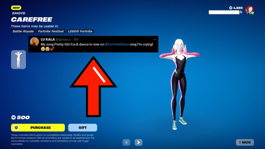 Carefree Fortnite Emote: Origin explained and how to unlock