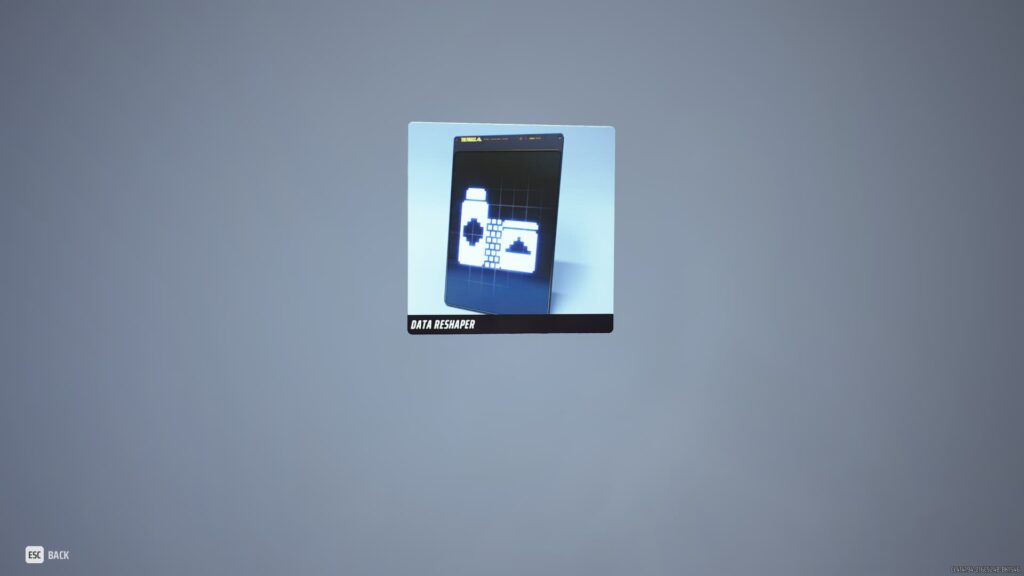 The Data Reshaper gadget.