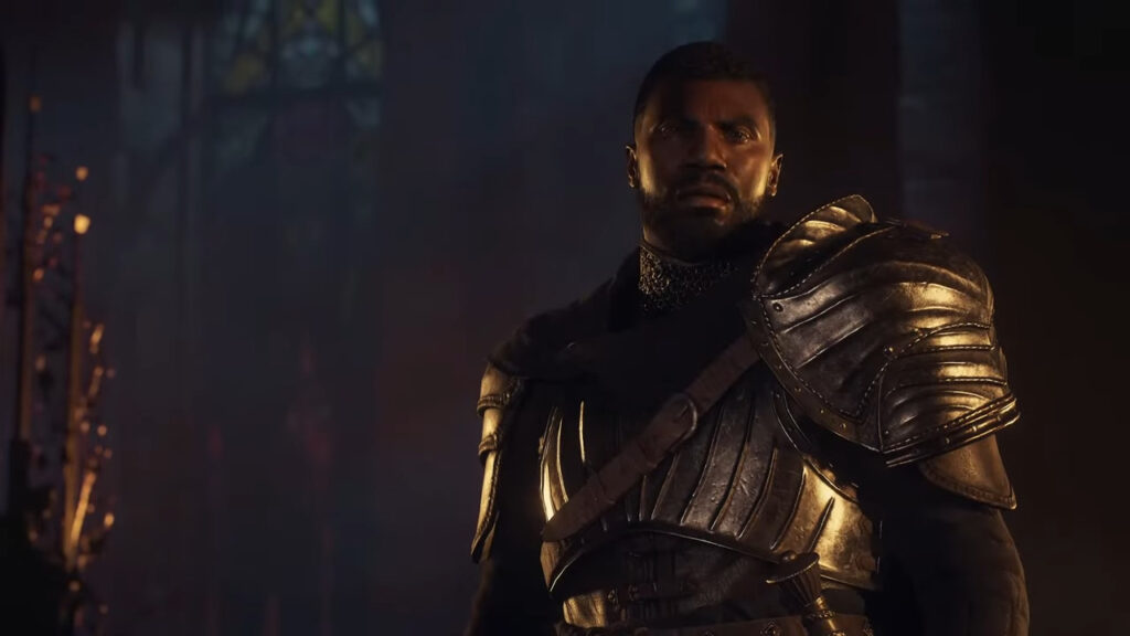 Dragon's Dogma character staring at the screen