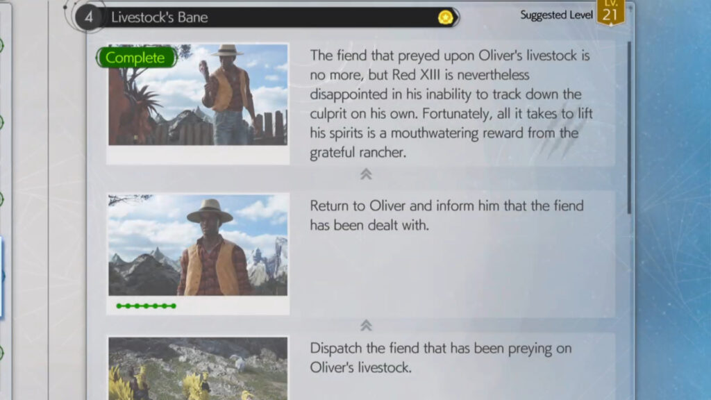 How to unlock Where the Wind Blows quest - Part 3 (Via in-game screenshot)