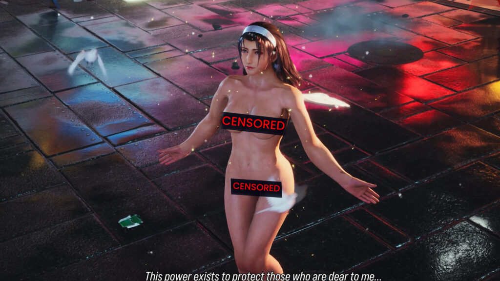 Jun in Tekken 8 nude mod victory pose