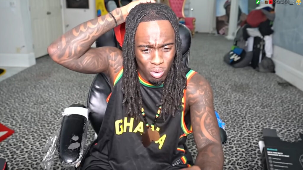 Kai Cenat trolled by fan in a live police car chase