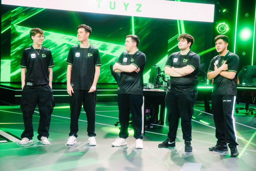 LOUD, who plays Gen.G in Madrid, competes at VCT Americas Kickoff on Day 2 of Week 3 at Riot Games Arena on March 3, 2024. (Photo by Colin Young-Wolff/Riot Games)