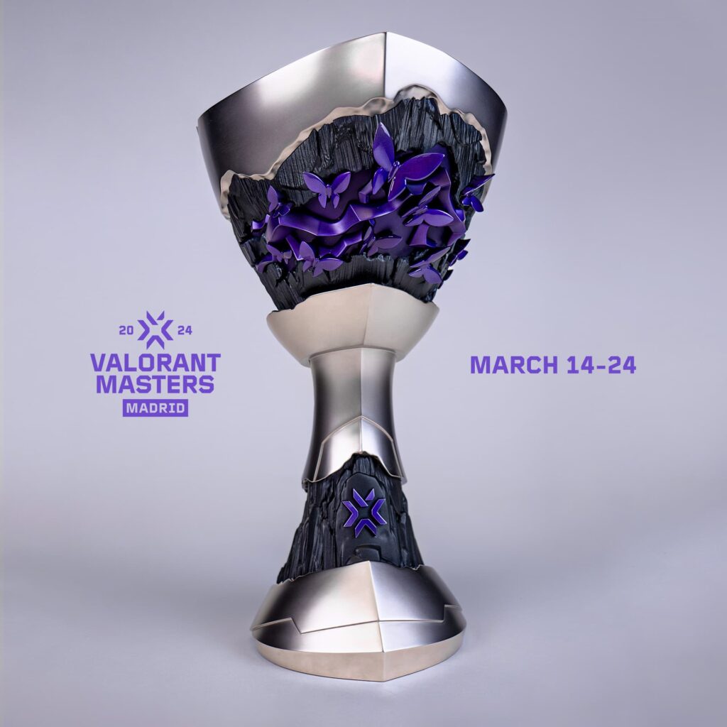 The VCT Masters Madrid 2024 trophy.
