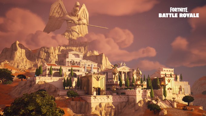 Mount Olympus on Fortnite
