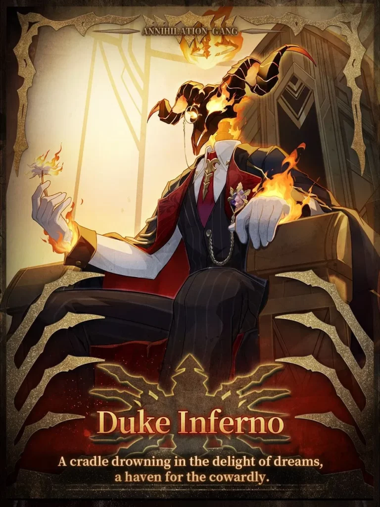 Duke Inferno, a member of the Annihilation Gang in Honkai Star Rail