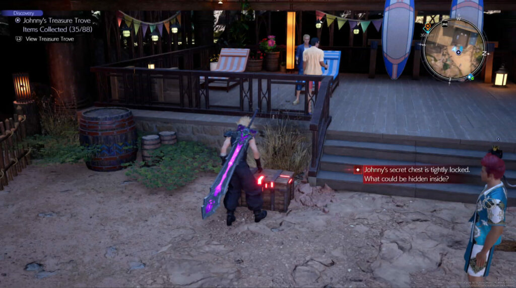 Obtain all 88 FF7 Rebirth collectibles to unlock Johnny's secret chest (Image by esports.gg via in-game screenshot)