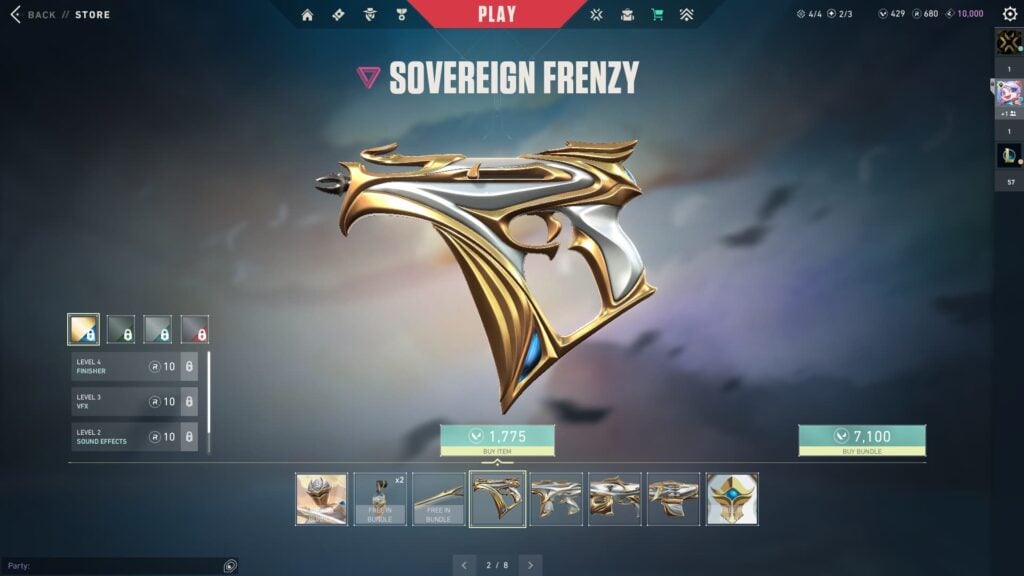 The Frenzy from the VALORANT Sovereign 2.0 bundle.