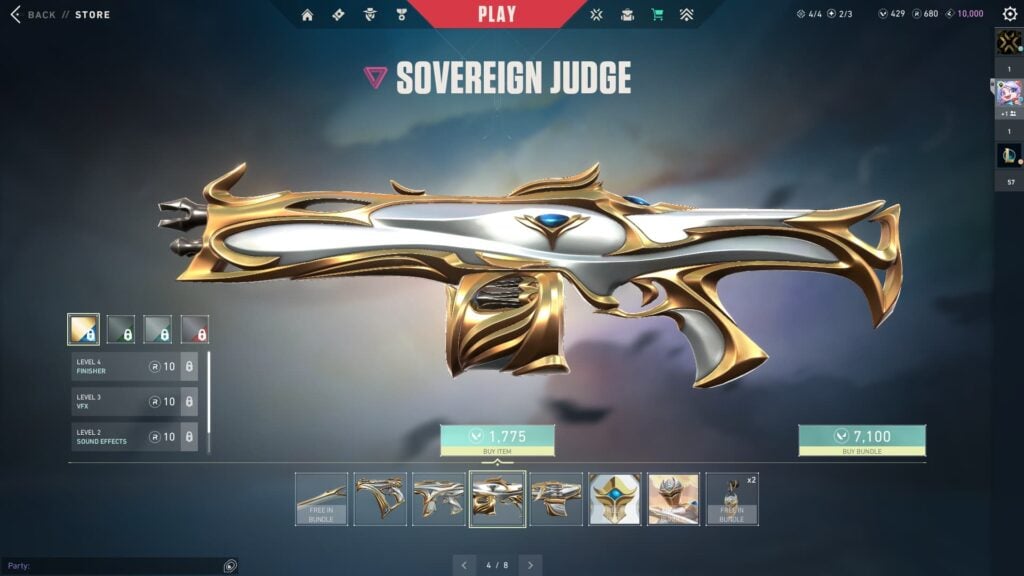 The Judge from the VALORANT Sovereign 2.0 bundle.