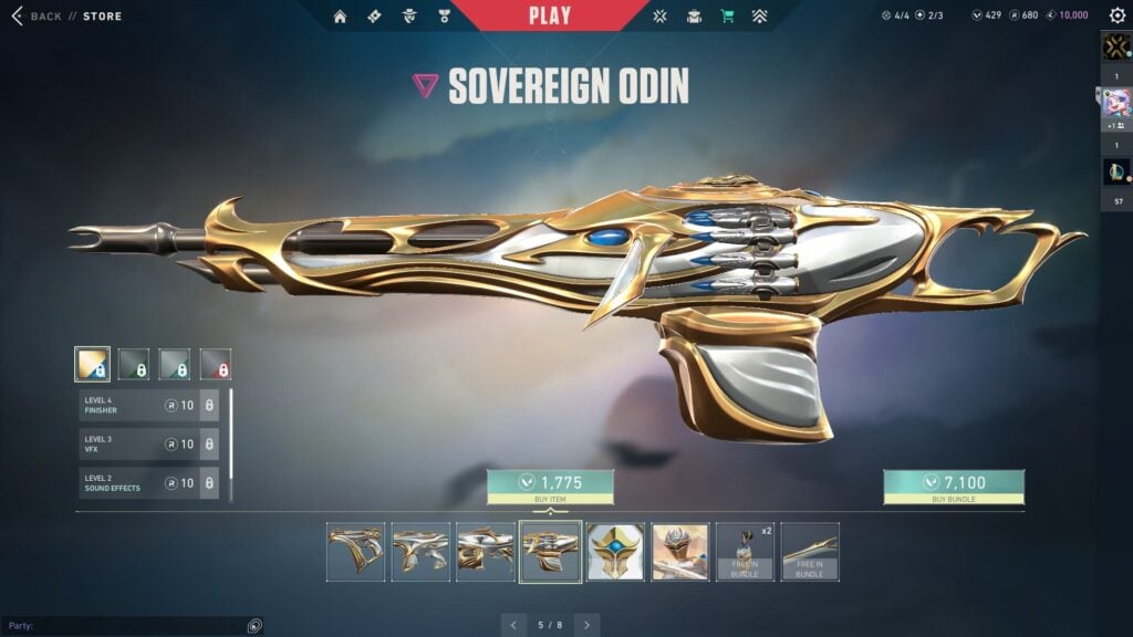 The Odin from the VALORANT Sovereign 2.0 bundle.