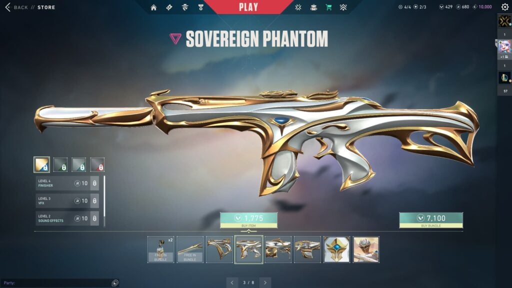 The Phantom from the VALORANT Sovereign 2.0 bundle.