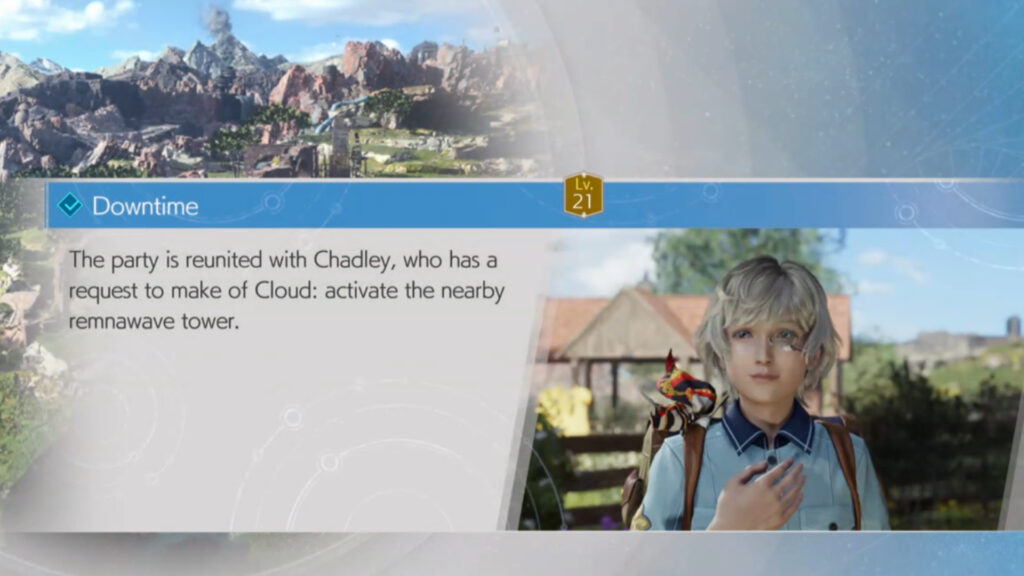 Speak to Chadley at Bill's Chocobo Ranch to unlock World Intel missions (Via in-game screenshot)