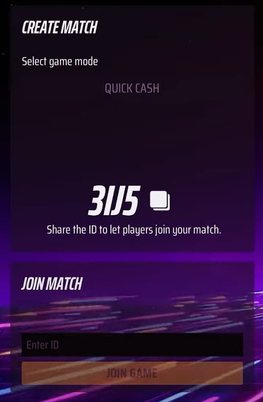 A lobby code and the ability to enter it to join a Private Match in The Finals.