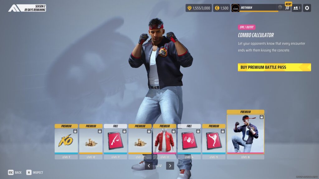 Page 2 of The Finals Season 2 Battle Pass.