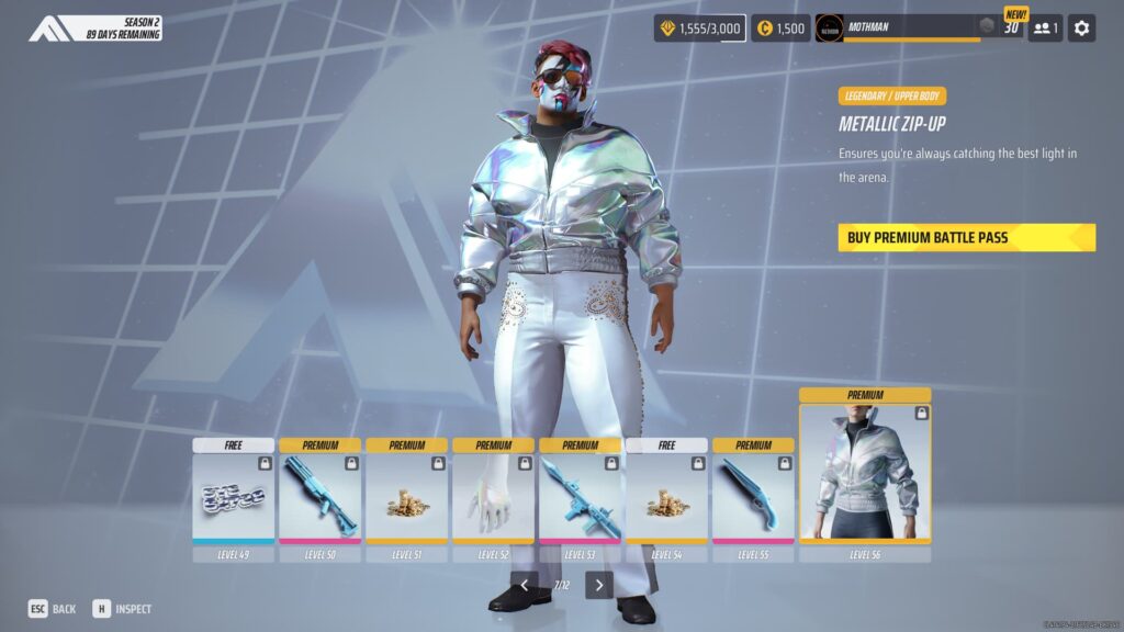 Page 7 of The Finals Season 2 Battle Pass.