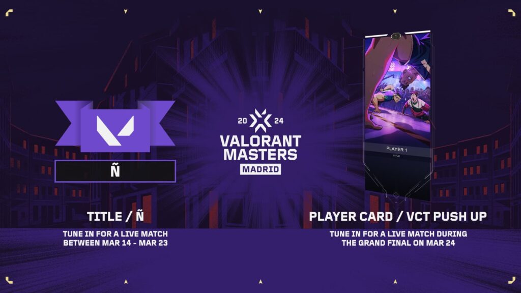The Title and Player Card you can earn as Twitch Drops by watching VALORANT Masters Madrid.