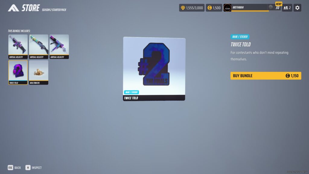 The Twice Told Sticker.