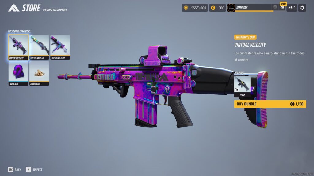 The FCAR skin in The Finals Season 2 Starter Pack.