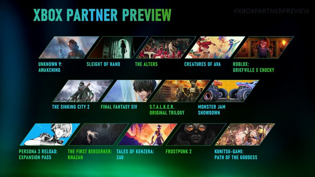 Everything announced during Xbox Partner Preview 2024