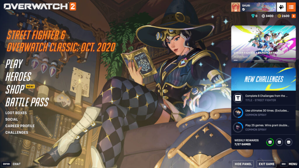 How to change the Overwatch 2 menu background