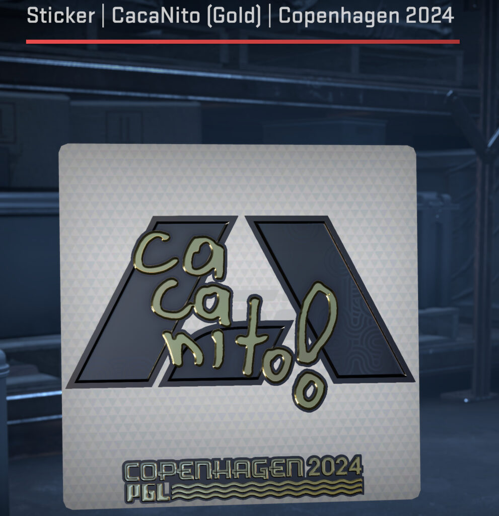 CacaNito (Gold) CS2 Sticker