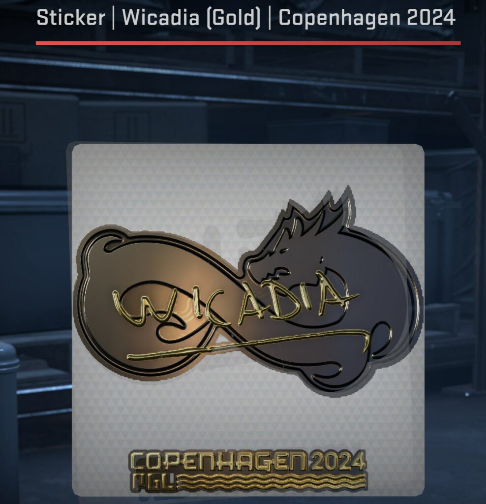 Wicadia (Gold) CS2 Sticker