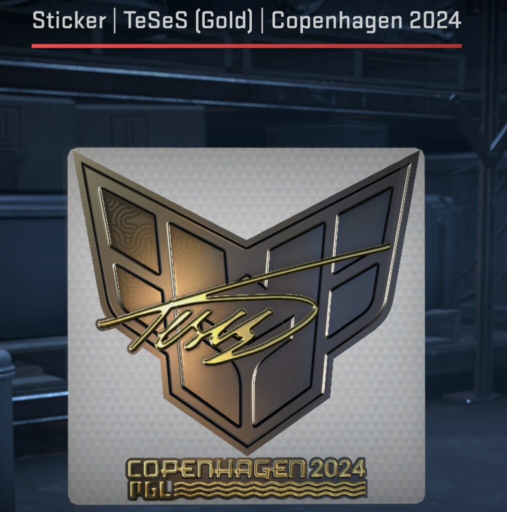 TeSeS (Gold) CS2 Sticker