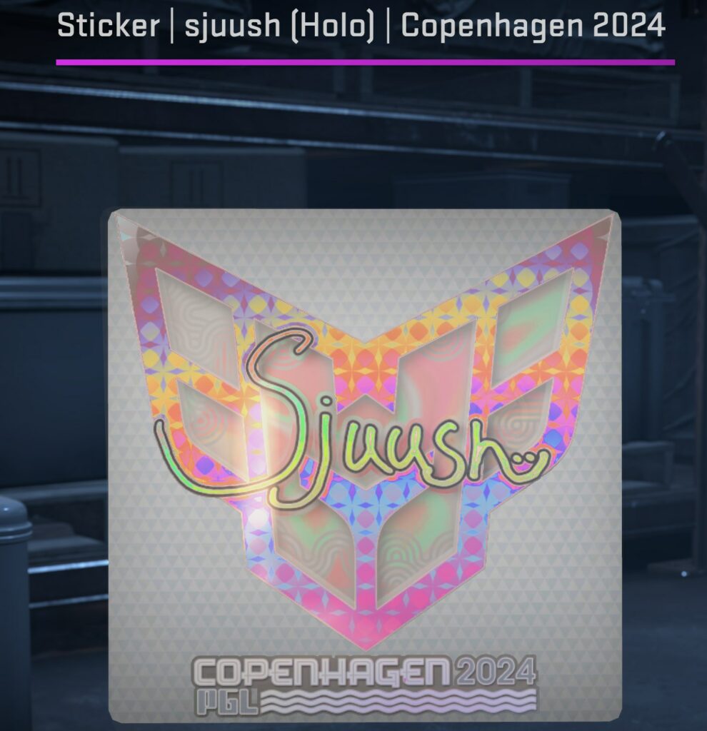 sjuush (Holo) CS2 Sticker