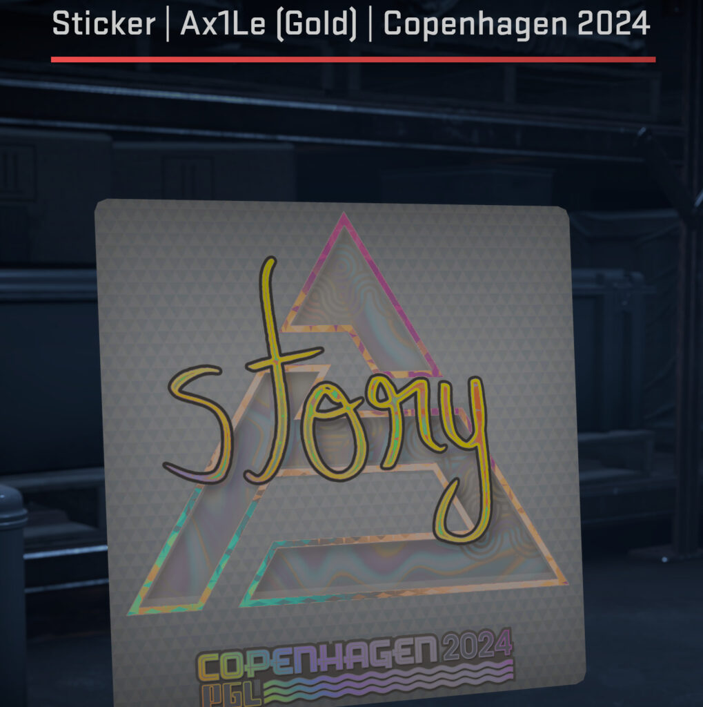 Ax1le (Gold) CS2 Sticker
