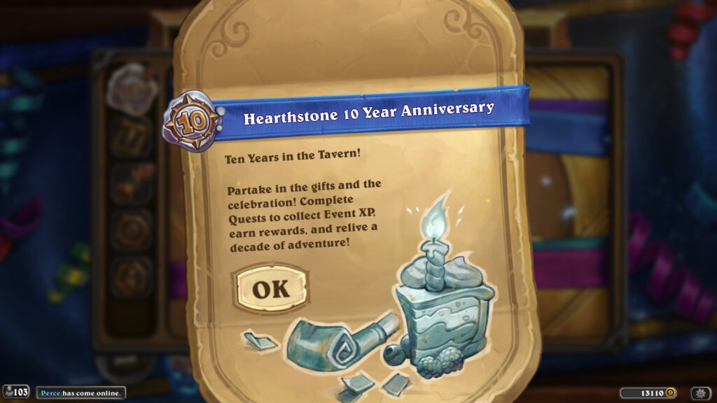 Hearthstone 10 Year Anniversary event information
