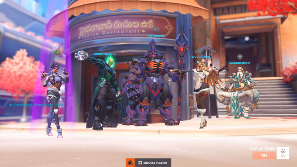 New Queen Street victory screen in Overwatch 2