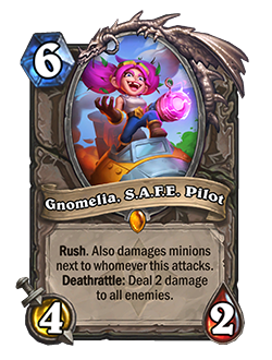 Gnomelia, S.A.F.E. Pilot in Hearthstone