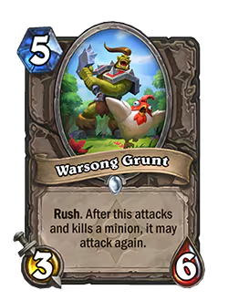 Warsong Grunt in Hearthstone