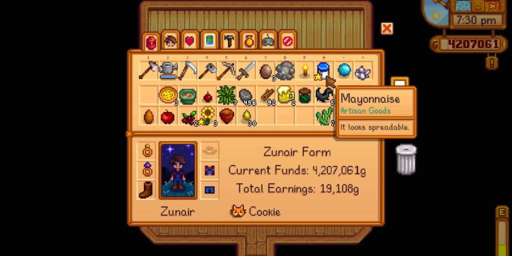 The next big Stardew Valley update will allow players to finally drink mayonnaise. I hope you're happy, America.