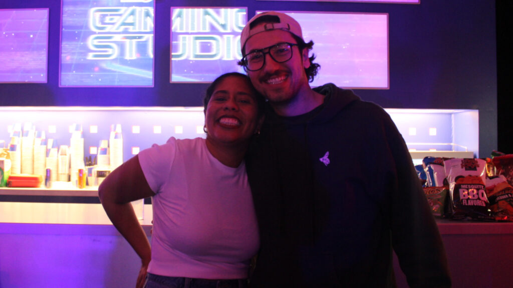 Roxana Rangel and GorditoCrunch_ at the Toronto Red Bull Gaming Studio